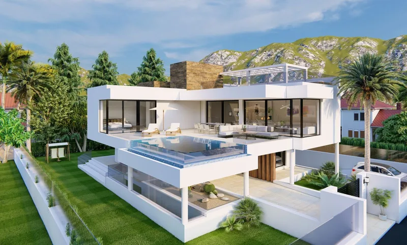 Fritliggende villa · Marbesa